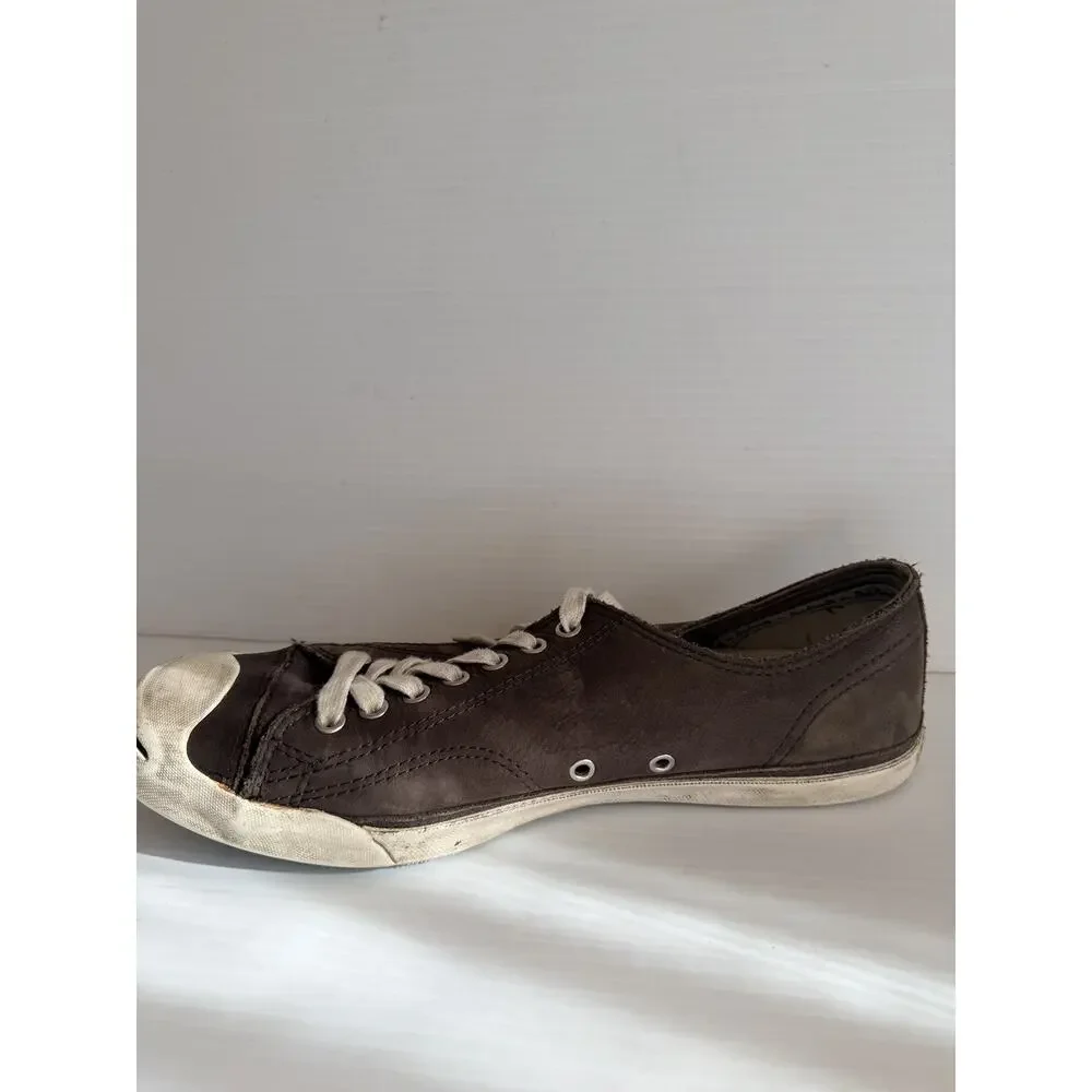 Vintage CONVERSE JACK PURCELL Brown Tennis Shoes Mens Size 10